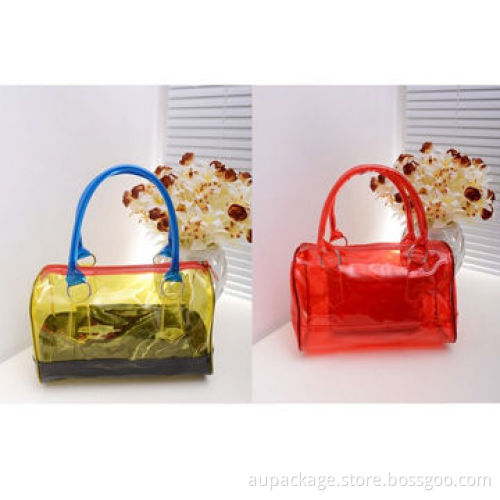 Plastic bag, soft PVC material, suitable to be used as cosmetic bag, gift bag or shopping bag